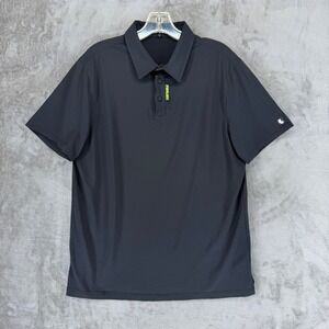 LIV Golf Mens Performance‎ Polo Shirt Jet Black 24SUM10-SU218 Size L